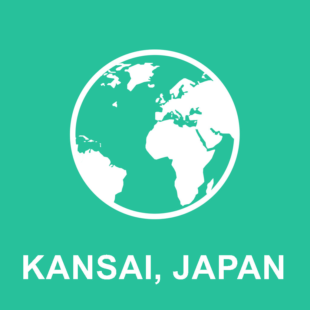 关西,日本 离线地图 : 对于旅游下载